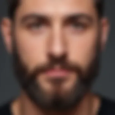 Beard Grooming Transformation Before and after comparison of a well-groomed beard