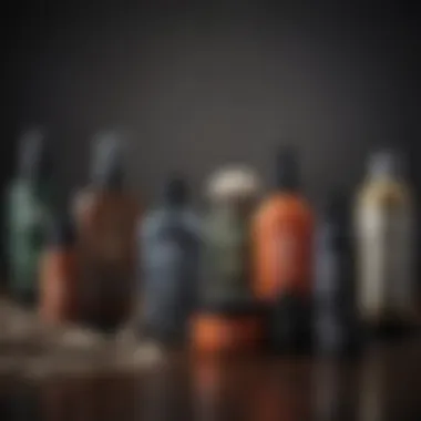 Diverse Shaving Products Variety of shaving creams and gels displayed