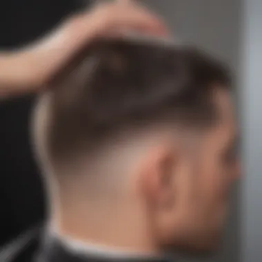 A clean, shiny scalp after shaving