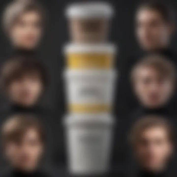 Different hair types and suitable dry styling paste options