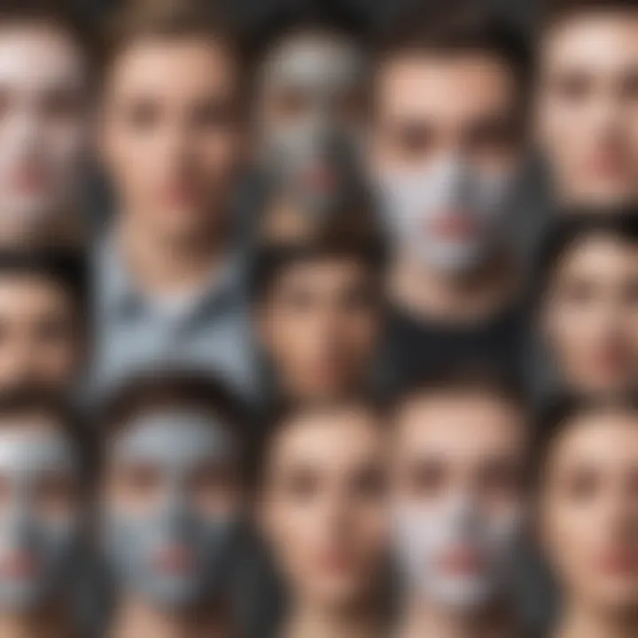 An array of facial masks highlighting diverse skincare options.