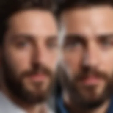 Transformative Effects of Proper Beard Grooming Before and after comparison of beard grooming