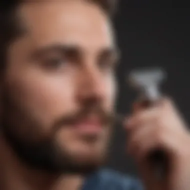 The Perfect Angle for an Efficient Shave Demonstration of a proper shaving angle with a razor