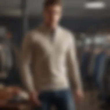 Wardrobe showcasing henleys in various outfits