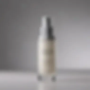 Close-up of a luxurious retinol serum bottle