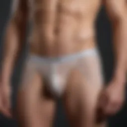 An innovative design of supportive underwear showcasing anatomical features.