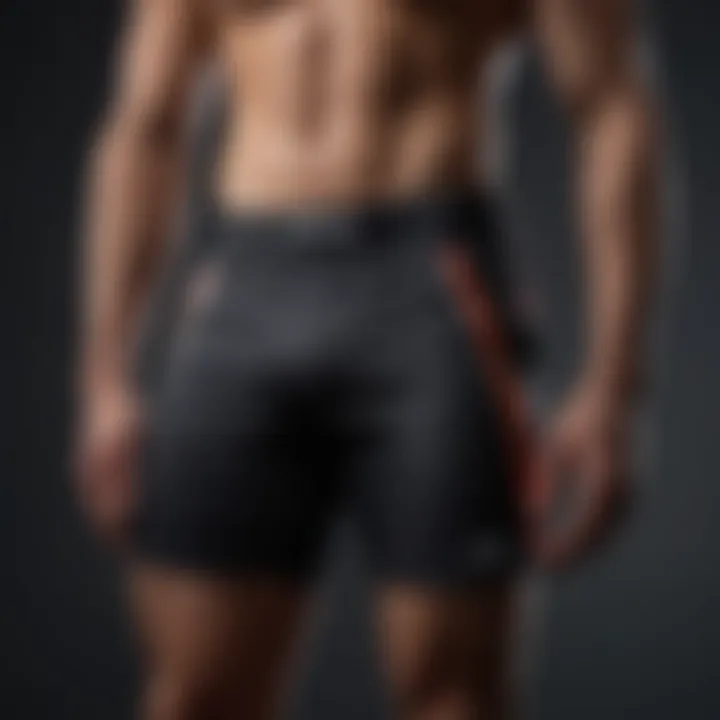 An array of workout shorts showcasing different styles and designs