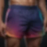 A vibrant display of workout shorts in various colors