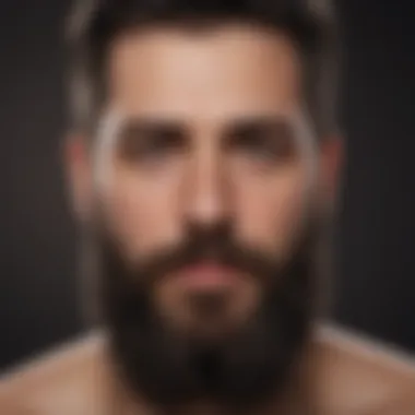 Abstract visualization of beard care routine