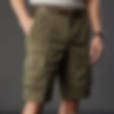 Elegance and Utility Blend in Brooks Brothers Cargo Shorts