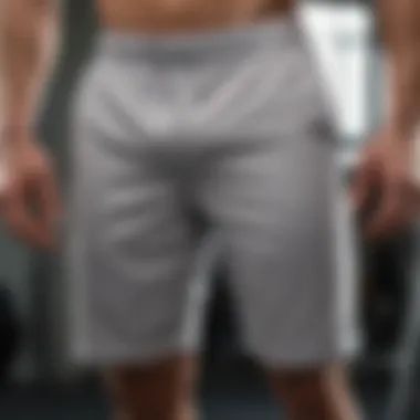 Premium quality fabric gym shorts for enhanced performance