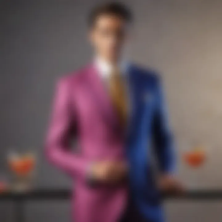 A fashionable color palette for cocktail attires displayed on a stylish background