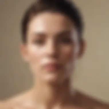 Post-Exfoliation Skincare Serenity A serene setting for post-exfoliation skincare routine.