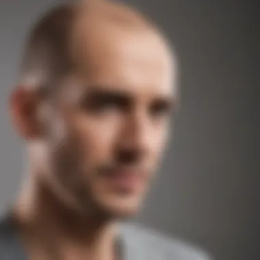 Visual overview of treatment options for hair loss.