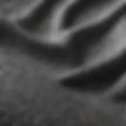A detailed view of moisture-wicking fabric showcasing its texture and design.