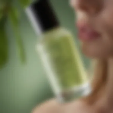 Close-up of nourishing botanical extracts used in skin serums