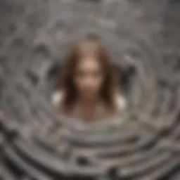 Illustration depicting a labyrinth of gender perceptions