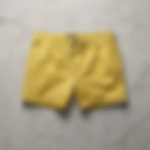 Vibrant lemon shorts on marble background