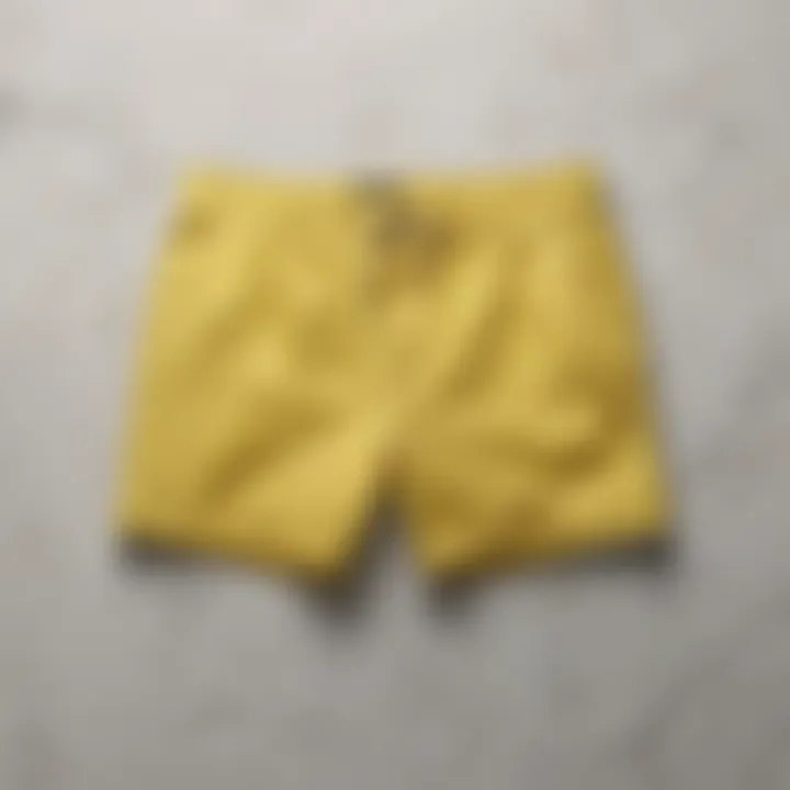 Vibrant lemon shorts on marble background