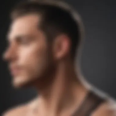 Achieving a Polished Look Illustration demonstrating the final result of a well-groomed back