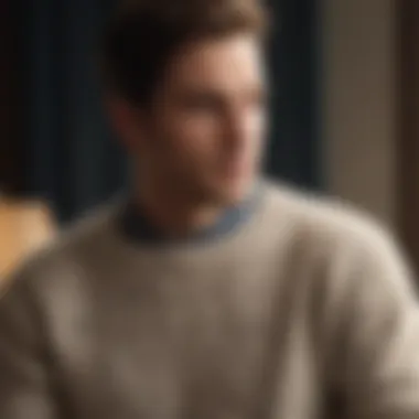 Warm Elegance for Cold Evenings Cozy sweater and jeans combination for a winter movie date