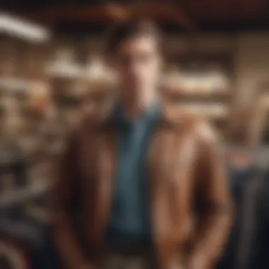 Vintage thrift store with brand name clothing